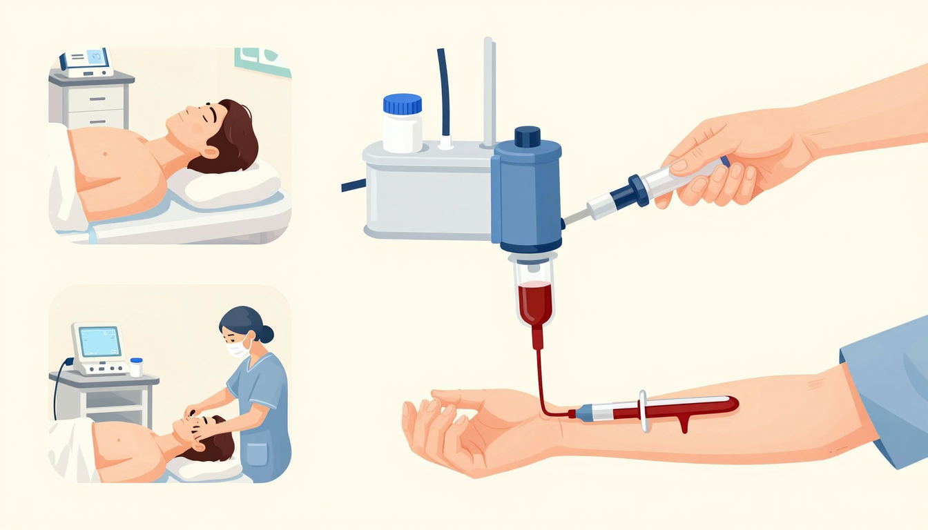 자가 혈액 정화 워크플로우