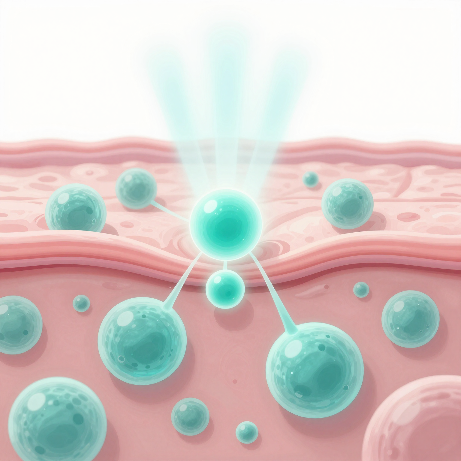 メラノサイト（melanocyte）によるメラニン過剰産生 — 色素沈着メカニズムのイラスト