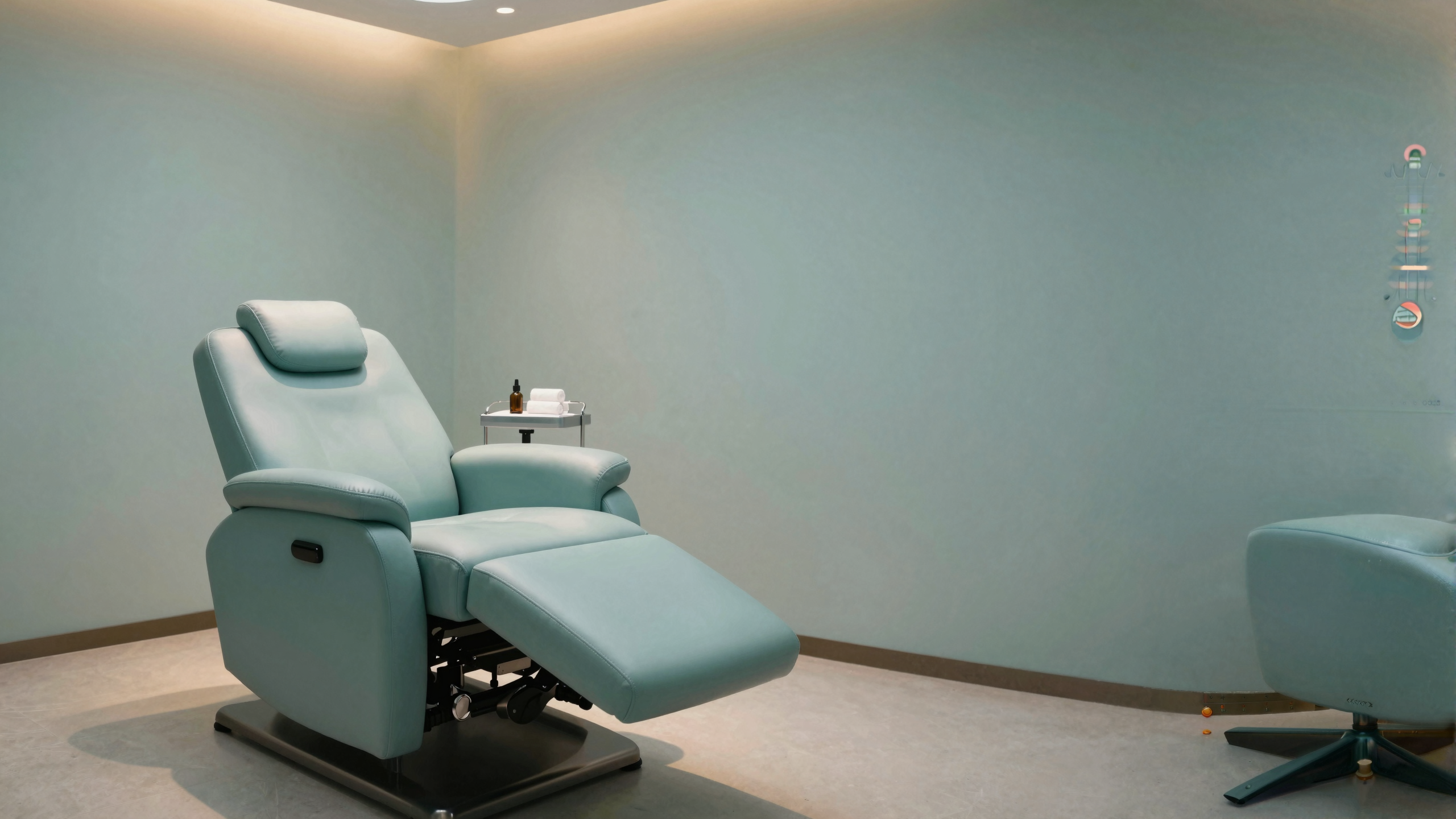 프라이빗 피부과의 개별 회복실