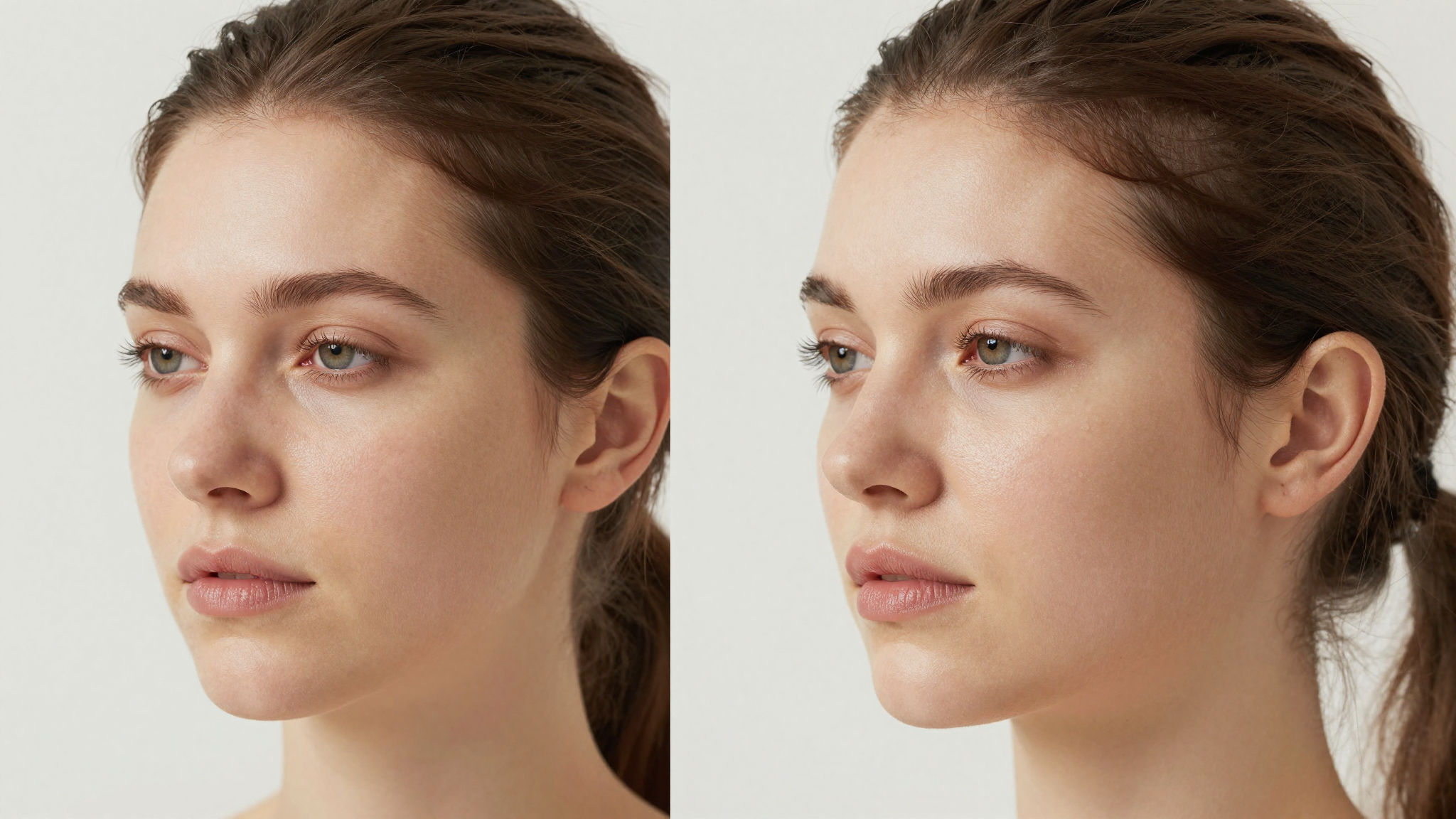 프로파일로 시술 전후 피부 탄력 변화