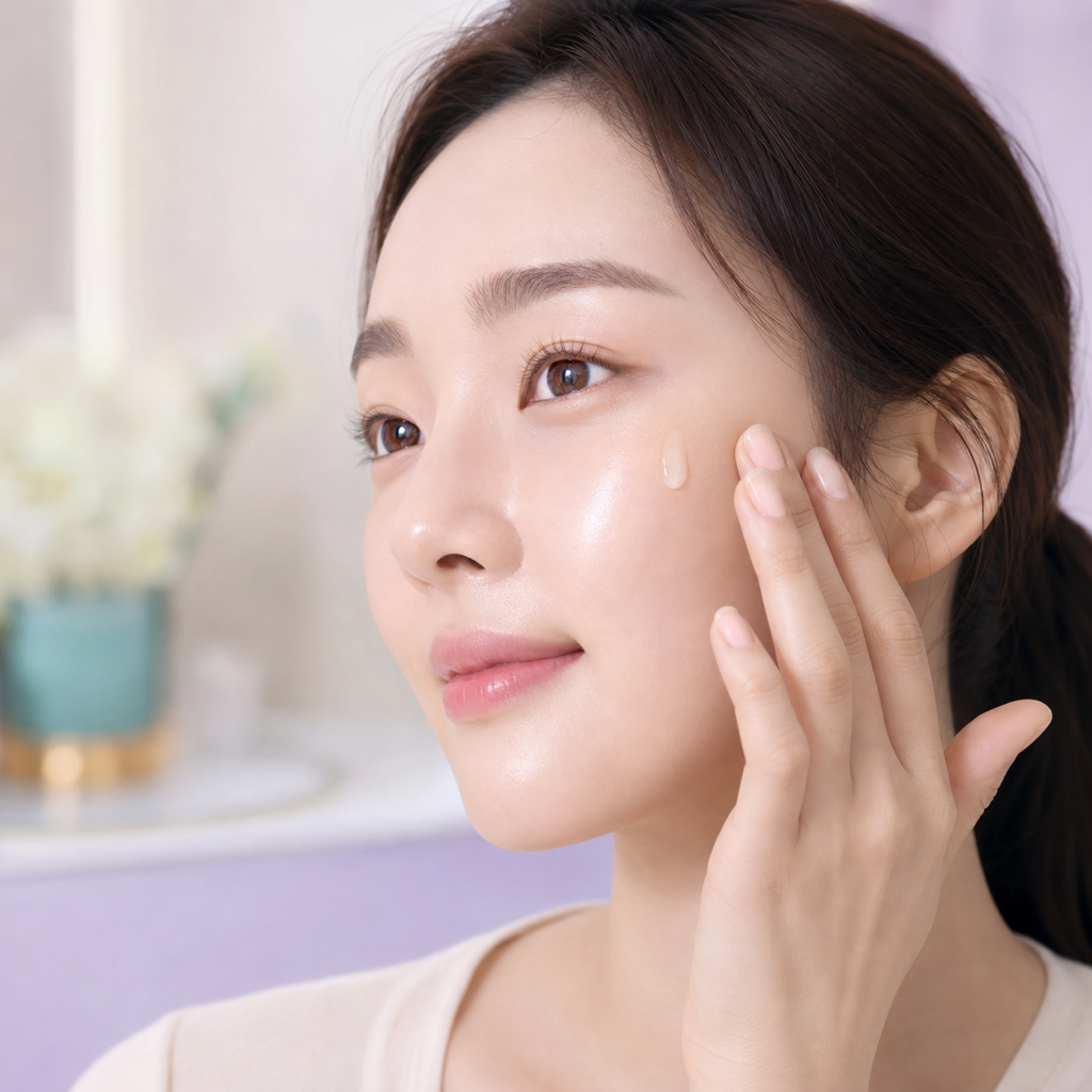 피부 고민에 맞는 스킨부스터를 사전 상담으로 정하는 우아한 피부 관리 컨셉 이미지 | 셀리닉의원