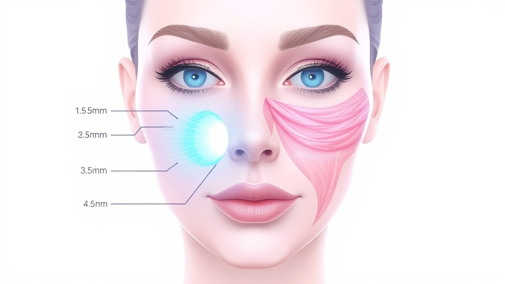 ウルセラHIFUリフティングの仕組み - 超音波エネルギーの皮膚層への伝達