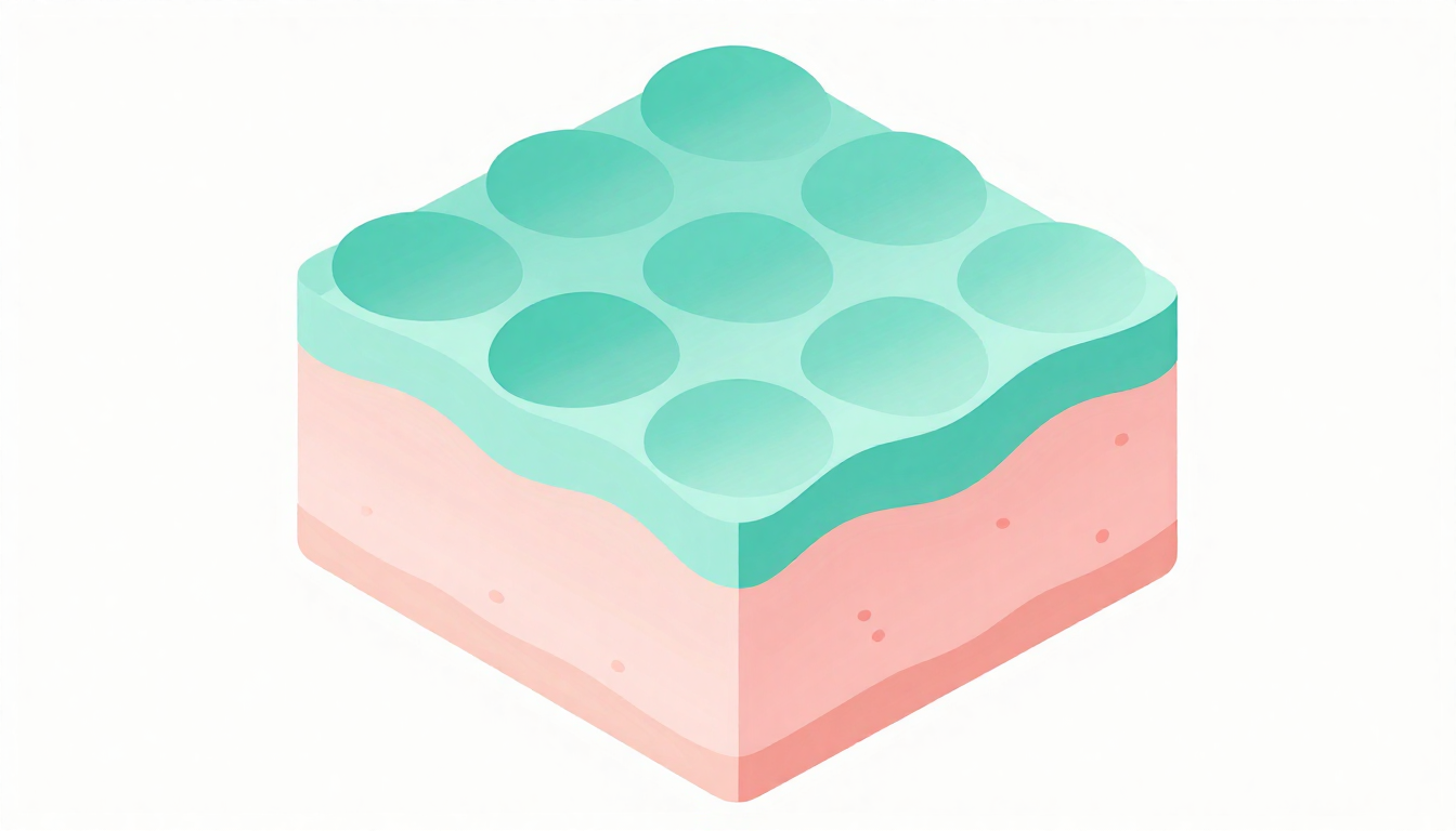 皮膚構造の断面図